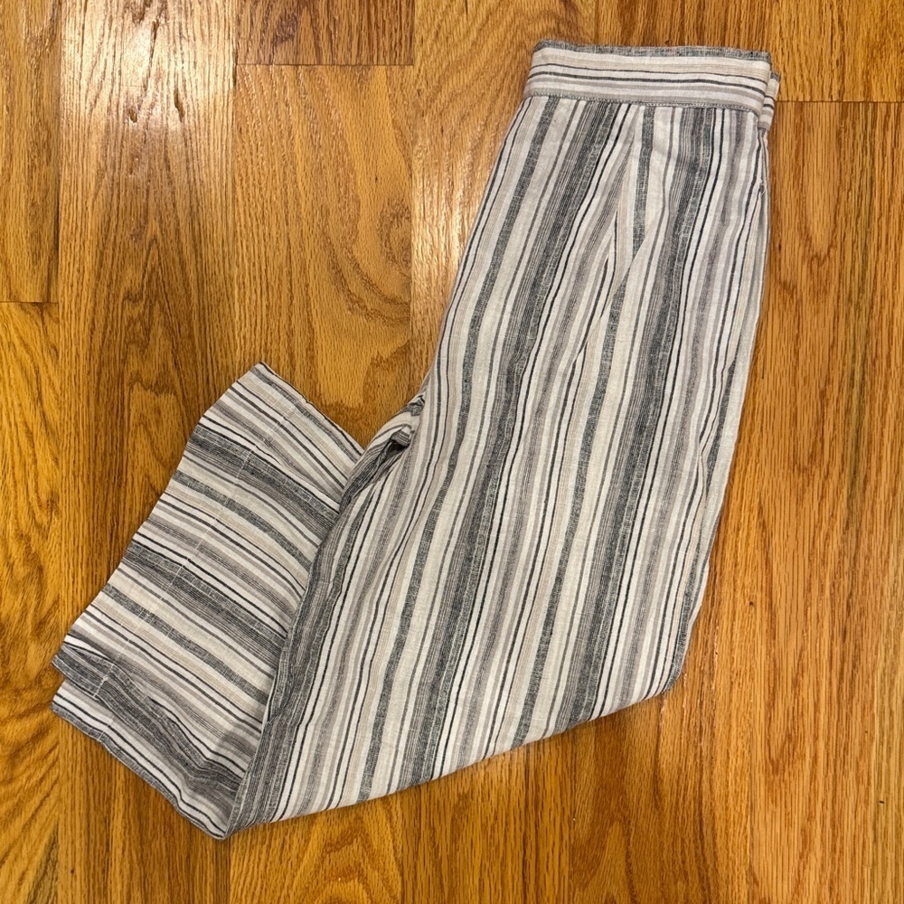 Striped Linen Pants